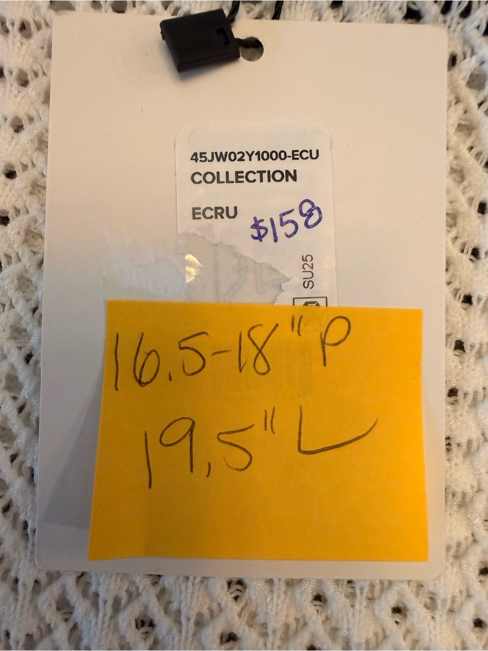 JOE'S JEANS The Crochet Baby Tee in Ecru Size Small - Picture 7 of 8
